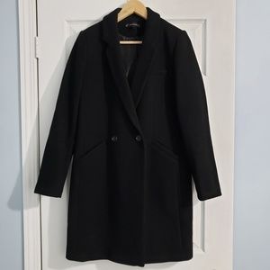 Zara Black Wool Coat